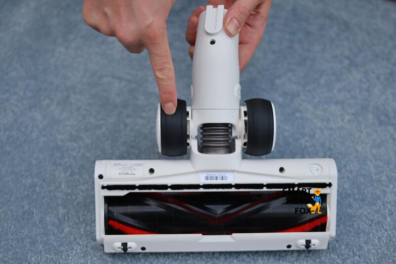 Die Rollen an der Bürste